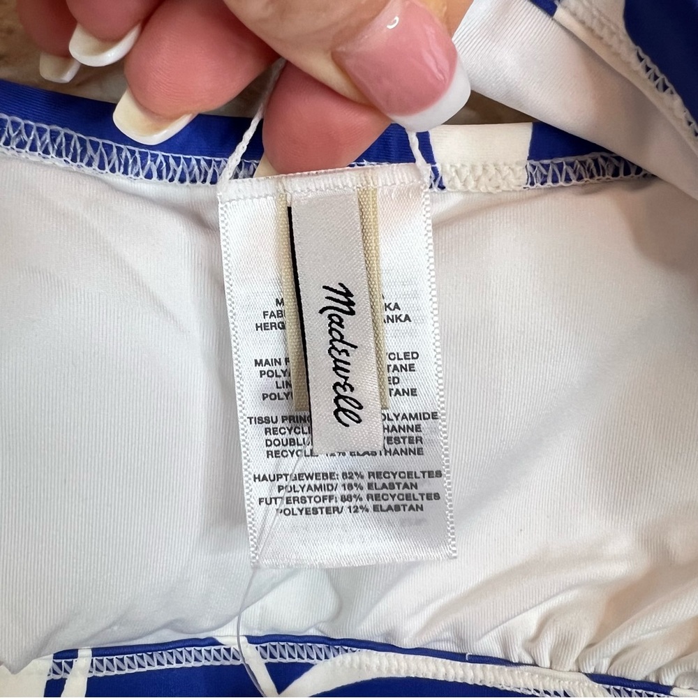 Madewell Second Wave Tropical Print Balconette Swim Bikini Top Sz XS,M NWT - Picture 11 of 13